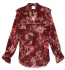Camicia rossa a fiori